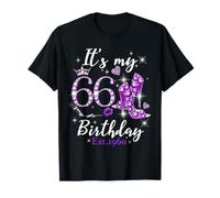 Womens It’s My 66th Birthday Queen EST 1960 66 Years Old Camiseta