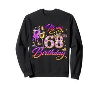Womens It’s My 68th Birthday 68 Years Old Birthday Queen Sudadera