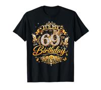 Womens It’s My 69th Birthday 69 Years Old Birthday Queen Camiseta
