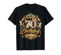 Womens It’s My 70th Birthday 70 Years Old Birthday Queen Camiseta