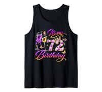 Womens It’s My 72nd Birthday 72 Years Old Birthday Queen Camiseta sin Mangas