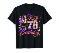 Womens It’s My 78th Birthday 78 Years Old Birthday Queen Camiseta