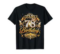 Womens It’s My 78th Birthday 78 Years Old Birthday Queen Camiseta