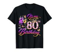 Womens It’s My 80th Birthday 80 Years Old Birthday Queen Camiseta