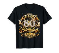 Womens It’s My 80th Birthday 80 Years Old Birthday Queen Camiseta