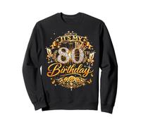 Womens It’s My 80th Birthday 80 Years Old Birthday Queen Sudadera