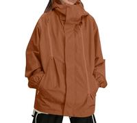 Women's Jackets Hooded Zip Up Windbreaker Lightweight Solid Color Outerwear Breathable Outdoor Jacket Hoodies Hiking Climbing Trench Coats C-102