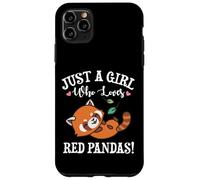 Womens Kawaii Cartoon Just A Girl Who Loves Red Pandas Lover Carcasa para iPhone 11 Pro MAX