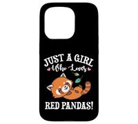 Womens Kawaii Cartoon Just A Girl Who Loves Red Pandas Lover Carcasa para iPhone 15 Pro