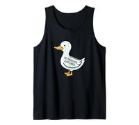 Womens Kids Funny No Thoughts Just Vibes Duck Lover Camiseta sin Mangas