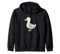 Womens Kids Funny No Thoughts Just Vibes Duck Lover Sudadera con Capucha