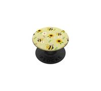 Womens Kids Girls Cute Flowers Honey Bee Lover PopSockets PopGrip Adhesivo