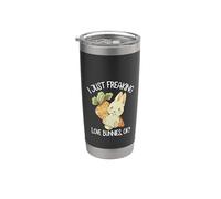 Womens Kids Girls Kawaii I Just Freaking Love Bunnies Ok Vaso térmico de acero inoxidable de doble pared