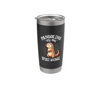 Womens Kids Girls My Spirit Animal Endangered Pangolin Lover Vaso térmico de acero inoxidable de doble pared