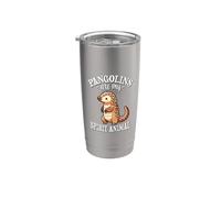 Womens Kids Girls My Spirit Animal Endangered Pangolin Lover Vaso térmico de acero inoxidable de doble pared