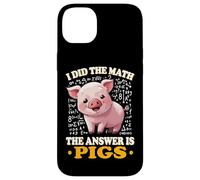 Womens Kids I Did The Math Answer Is Pigs Lover Carcasa para iPhone 14 Plus