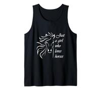 Womens Kids Just A Girl Who Loves Horses Camiseta sin Mangas