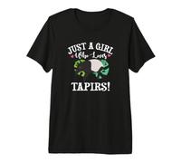 Womens Kids Just A Girl Who Loves Tapirs Lover Camiseta Premium