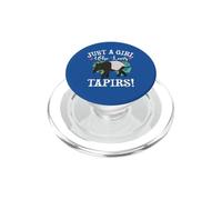 Womens Kids Just A Girl Who Loves Tapirs Lover PopSockets PopGrip para MagSafe