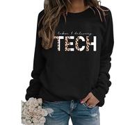 Womens Labor and Delivery Nurse Sweatshirt Retro Letter Print Long Sleeve Crewneck Pullover Lightweight Tops