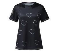 Womens Lace Tops Hollow Sleeve Solid Blouses Tunic Top T-Shirt Pullover Ladies Dressy T Shirt Summer Tunic Blouse Holiday Party Work Office Jumper Sweatshirt Tee Plus Size UK (A1, 3XL)