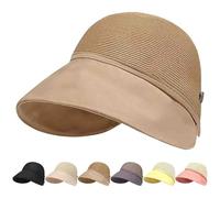 Women's Large Brim Sunscreen Hat, UPF 50+ Adjustable Breathable Summer Sun Protection for Beach, Gardening & Travel (m,Khaki)