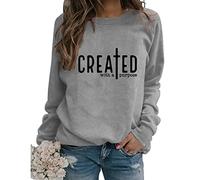 Womens Let Me Tell You About My Jesus Sweatshirts Christian Letter Graphic Pullover Long Sleeve Lightweight Tops