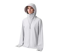 Women's Lightweight Quick-Dry Sun Protection Hoodie with Adjustable Neck Cover for Summer Outdoor Activities