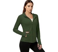 Women's Lightweight Sun Protection Long Sleeve Zip Up Hooded Jacket with Pockets - Quick Dry Athletic Wear for Outdoor Activities