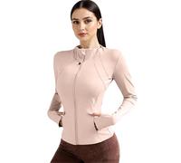 Women's Lightweight UV Protection Jacket with Zip-Up Design, Long Sleeve Quick-Dry Workout Shirt for Outdoor Hiking and Fitness Activities