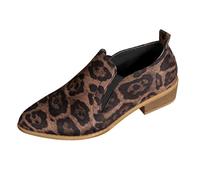 Womens Low Heel Loafers Comfortable Wide Fit Slip On Walking Shoes Breathable Pointed Toe Non Slip Boat Shoes Lightweight Formal Orthopedic Moccasin For Work Business Office