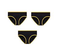 Women'S Low Waist Period Panties Heavy Flow Menstrual Knickers Absorbent Extra Protection Leak Proof Crotch Panty Breathable Briefs Underwear Pcak Of 3 Yellow L