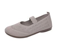 Womens Mary Jane Flat Sneakers Woven Light Weight Elastic Wide Fit Walking Shoes Breathable Walking Fashion Sneakers Comfort Slip On Sport Shoes Diabetic-Friendly Slip on Trainers for Ladies