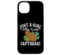 Womens Meme Lover Girl Who Loves Capybaras Lover Carcasa para iPhone 14 Plus
