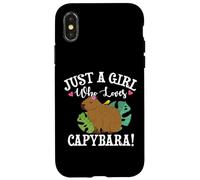 Womens Meme Lover Girl Who Loves Capybaras Lover Carcasa para iPhone X/XS