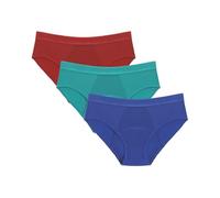 Women'S Menstrual Briefs Postpartum Knickers Period Panties Heavy Flow Absorbent Underwear Teenage Girls Cotton Panty Hipster Comfortable Pack Of 3 Multipack 3Xl