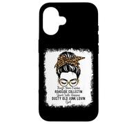 Womens Messy Roadside Thrift Store Yard Sale Old Junk Lover Carcasa para iPhone 16