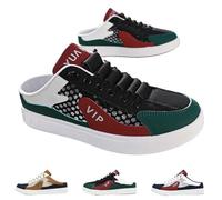 Women's Mules and Slip ons-Men's Backless Sneakers, Mesh Closed Toe Half Drag Sneakers Anti-Slip Walking Shoes Backless Trainers for Women's (Green,41)