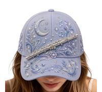 Women's Music Theme Cap - Adjustable Cotton Baseball Hat Printed Design