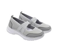 Women's Orthopedic Air Cushion Shoes Casual Mesh Comfortable Working Nurse Shoes Lightweight Platform Mary Jane Sneakers Breathable Walking Running Trainers