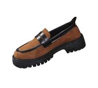 Women's Orthopedic Loafers with Arch Support Womens Leopard Print Wide Fit Slip On Platform Walking Shoes Casual Non-Slip Penny Boat Deck Shoes for Outdoor Party