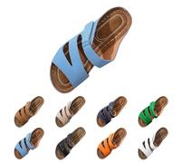 Womens Orthopedic Sandals Block Heel Arch Support Sandals for Women Anti Slip Open Toe Faux Leather Heeled Mules with Memory Foam Wide Fit Sports Slides Holiday Summer Clogs for Beach Holiday