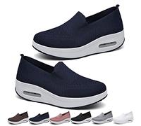 Women's Orthopedic Sneakers, Zapatillas OrtopéDicas para Mujer, Zapatillas Deportivas con Plataforma Elástica y Malla para Mujer, para Ponerse de pie, Correr, Caminar, Trabajar