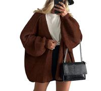 Womens Oversized Cardigan Sweaters Long Lantern Sleeve Knit Open Front Lightweight Fall Sweater Coats Fit Lightweight Sweater (7,4XL)