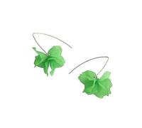 Women's Petal Drop Earrings, Long Dangle Piercing Hook Earrings, Jewelry Gift