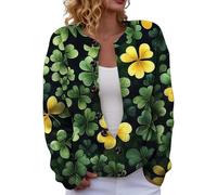 Women's Pink Heart Knit Cardigan Casual Loose Fit Sweater for Fall and Winter