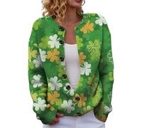 Women's Pink Heart Knit Cardigan Casual Loose Fit Sweater for Fall and Winter