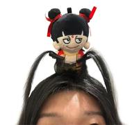Women'S Plush Headband Nezha Dolls Nezha Doll Funny Cute Headbands Hair Accessories Hairpin Hairbands Girls' Headbands