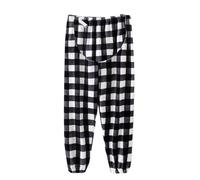 Women's Pregnant Women's Winter Thickened Flannel Maternity Pants Plus Velvet Thickened Large Size Loose and Can Be Worn Outside Adjustable Maternity Confinement Pants Hose mit Kette Damen Schwarz