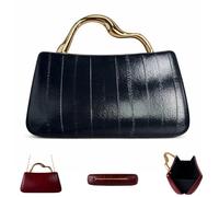 Womens PU Leather Dressy Clutch Purses, Solid Color Formal Handbags for Wedding Prom Nights Cocktail Parties Events (Black)